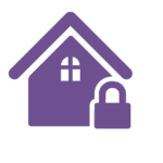 house and lock icon